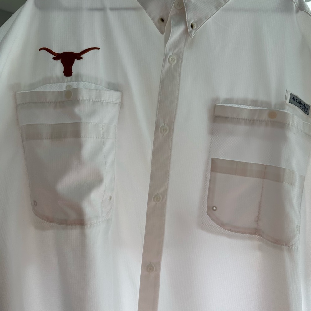 4xl Texas Longhorns Columbia Fishing shirt